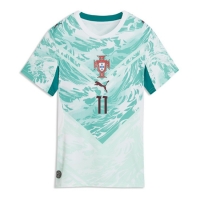 Camisa de Futebol Portugal Joao Felix #11 Equipamento Secundário Mulheres Mundo 2026 Manga Curta